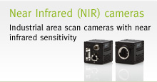 JAI near infrared industrial area scan cameras