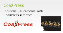 JAI CCD/CMOS cameras with CoaXPress interface