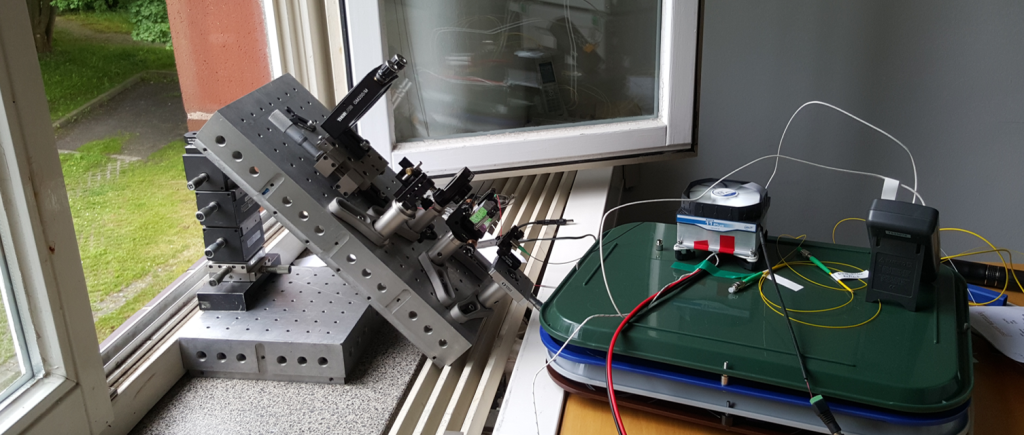 Lab demonstrator of a lidar module